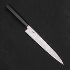 Yanagiba Gaucher Silver Steel #3 Kasumi Manche en Buffle et Ébène 210mm-[Musashi]-[Couteaux de cuisine japonais]