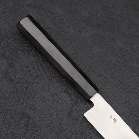 Yanagiba Gaucher Silver Steel #3 Kasumi Manche en Buffle et Ébène 240mm-[Musashi]-[Couteaux de cuisine japonais]