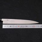Yanagiba Gaucher Silver Steel #3 Kasumi Manche en Buffle et Ébène 240mm-[Musashi]-[Couteaux de cuisine japonais]