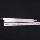 Yanagiba Gaucher Silver Steel #3 Kasumi Manche en Buffle et Ébène 300mm-[Musashi]-[Couteaux de cuisine japonais]