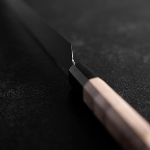 Yanagiba Gaucher Silver Steel #3 Kasumi Manche en Buffle et Magnolia 210mm-[Musashi]-[Couteaux de cuisine japonais]