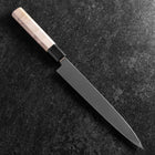 Yanagiba Gaucher Silver Steel #3 Kasumi Manche en Buffle et Magnolia 210mm-[Musashi]-[Couteaux de cuisine japonais]