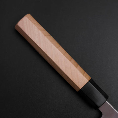 Yanagiba Gaucher Silver Steel #3 Kasumi Manche en Buffle et Magnolia 240mm-[Musashi]-[Couteaux de cuisine japonais]