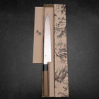 Yanagiba Gaucher Silver Steel #3 Kasumi Manche en Buffle et Magnolia 260mm-[Musashi]-[Couteaux de cuisine japonais]