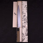 Yanagiba Gaucher White Steel #1 Manche en Buffle et Magnolia 270mm-[Musashi]-[Couteaux de cuisine japonais]