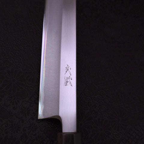 Yanagiba Left Hand White steel #1 Buffalo Magnolia Handle 270mm-[Musashi]-[Couteaux de cuisine japonais]