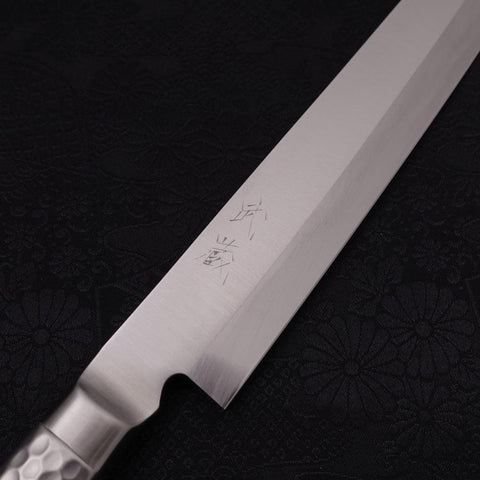 Yanagiba Molydenum Inox Intégral Manche Occidental 240mm-[Musashi]-[Couteaux de cuisine japonais]