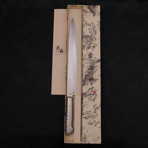 Yanagiba Molydenum Inox Intégral Manche Occidental 240mm-[Musashi]-[Couteaux de cuisine japonais]