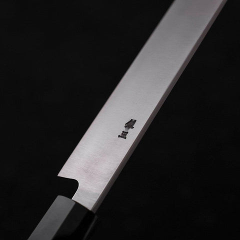 Yanagiba Silver Steel #3 Hon-Kasumi Buffalo Teak Handle 270mm (10.6”)-[Musashi]-[Couteaux de cuisine japonais]