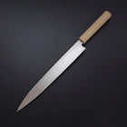 Yanagiba Silver Steel #3 Kasumi Manche Urushi Blanc 260mm-[Musashi]-[Couteaux de cuisine japonais]