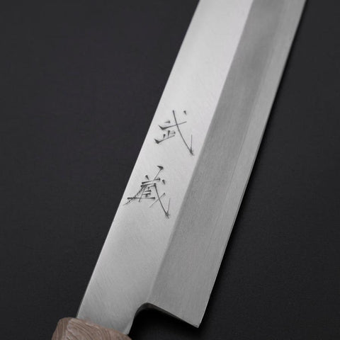Yanagiba Silver Steel #3 Kasumi Manche Urushi Blanc 260mm-[Musashi]-[Couteaux de cuisine japonais]