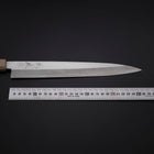 Yanagiba Silver Steel #3 Kasumi Manche Urushi Blanc 260mm-[Musashi]-[Couteaux de cuisine japonais]