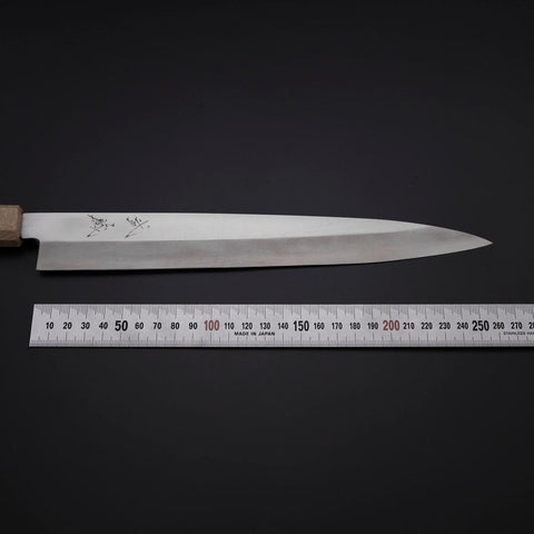 Yanagiba Silver Steel #3 Kasumi Manche Urushi Blanc 260mm-[Musashi]-[Couteaux de cuisine japonais]
