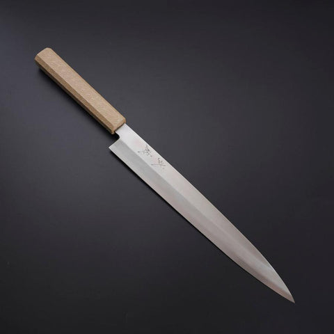 Yanagiba Silver Steel #3 Kasumi Manche Urushi Blanc 260mm-[Musashi]-[Couteaux de cuisine japonais]