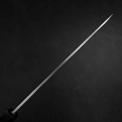Yanagiba Silver Steel #3 Kasumi Manche Urushi Bleu Sombre 200mm-[Musashi]-[Couteaux de cuisine japonais]