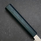 Yanagiba Silver Steel #3 Kasumi Manche Urushi Bleu Sombre 200mm-[Musashi]-[Couteaux de cuisine japonais]