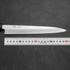 Yanagiba Silver Steel #3 Kasumi Manche Urushi Bleu Sombre 200mm-[Musashi]-[Couteaux de cuisine japonais]