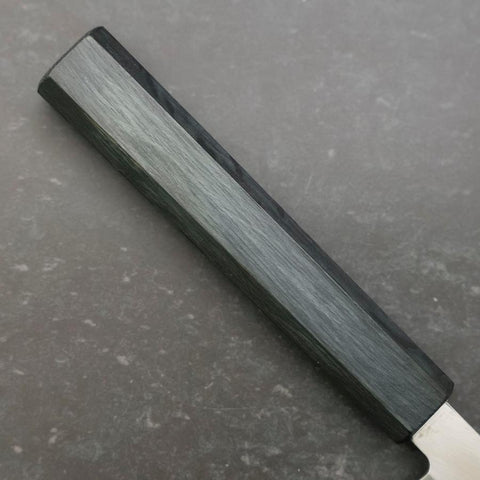 Yanagiba Silver Steel #3 Kasumi Manche Urushi Bleu Sombre 240mm-[Musashi]-[Couteaux de cuisine japonais]
