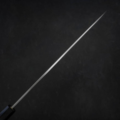 Yanagiba Silver Steel #3 Kasumi Manche Urushi Bleu Sombre 260mm-[Musashi]-[Couteaux de cuisine japonais]
