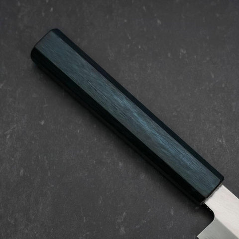 Yanagiba Silver Steel #3 Kasumi Manche Urushi Bleu Sombre 260mm-[Musashi]-[Couteaux de cuisine japonais]
