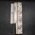Yanagiba Silver Steel #3 Kasumi Manche Urushi Bleu Sombre 260mm-[Musashi]-[Couteaux de cuisine japonais]