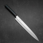Yanagiba Silver Steel #3 Kasumi Manche Urushi Bleu Sombre 260mm-[Musashi]-[Couteaux de cuisine japonais]