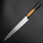 Yanagiba Silver Steel #3 Kasumi Manche Yaki Urushi 205mm-[Musashi]-[Couteaux de cuisine japonais]