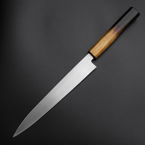 Yanagiba Silver Steel #3 Kasumi Manche Yaki Urushi 205mm-[Musashi]-[Couteaux de cuisine japonais]