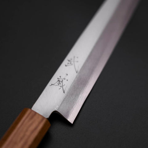 Yanagiba Silver Steel #3 Kasumi Manche Yaki Urushi 205mm-[Musashi]-[Couteaux de cuisine japonais]