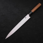Yanagiba Silver Steel #3 Kasumi Manche en Buffle et Bois de Teck 270mm-[Musashi]-[Couteaux de cuisine japonais]