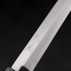 Yanagiba Silver Steel #3 Kasumi Manche en Buffle et Bois de Teck 270mm-[Musashi]-[Couteaux de cuisine japonais]