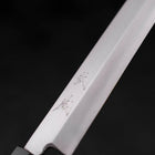 Yanagiba Silver Steel #3 Kasumi Manche en Buffle et Bois de Teck 270mm-[Musashi]-[Couteaux de cuisine japonais]
