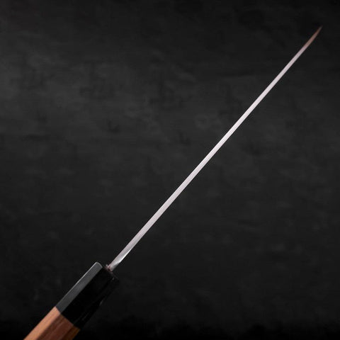 Yanagiba Silver Steel #3 Kasumi Manche en Buffle et Bois de Teck 270mm-[Musashi]-[Couteaux de cuisine japonais]