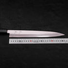 Yanagiba Silver Steel #3 Kasumi Manche en Buffle et Bois de Teck 270mm-[Musashi]-[Couteaux de cuisine japonais]