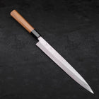 Yanagiba Silver Steel #3 Kasumi Manche en Buffle et Bois de Teck 270mm-[Musashi]-[Couteaux de cuisine japonais]