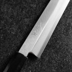 Yanagiba Silver Steel #3 Kasumi Manche en Buffle et Ébène 200mm-[Musashi]-[Couteaux de cuisine japonais]