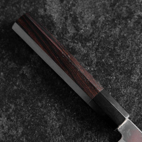 Yanagiba Silver Steel #3 Kasumi Manche en Buffle et Ébène 200mm-[Musashi]-[Couteaux de cuisine japonais]