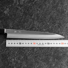 Yanagiba Silver Steel #3 Kasumi Manche en Buffle et Ébène 200mm-[Musashi]-[Couteaux de cuisine japonais]