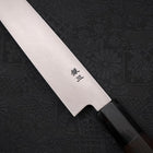 Yanagiba Silver Steel #3 Kasumi Manche en Buffle et Ébène 210mm-[Musashi]-[Couteaux de cuisine japonais]
