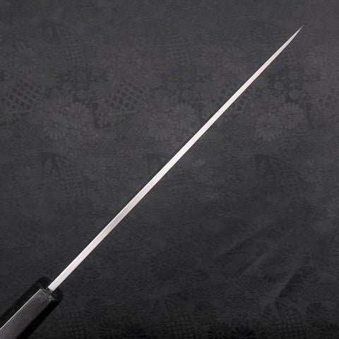Yanagiba Silver Steel #3 Kasumi Manche en Buffle et Ébène 210mm-[Musashi]-[Couteaux de cuisine japonais]
