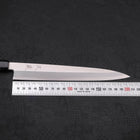 Yanagiba Silver Steel #3 Kasumi Manche en Buffle et Ébène 210mm-[Musashi]-[Couteaux de cuisine japonais]