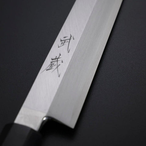 Yanagiba Silver Steel #3 Kasumi Manche en Buffle et Ébène 270mm-[Musashi]-[Couteaux de cuisine japonais]