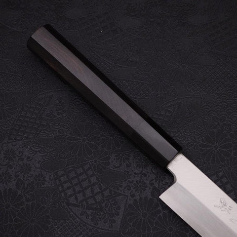 Yanagiba Silver Steel #3 Kasumi Manche en Buffle et Ébène 270mm-[Musashi]-[Couteaux de cuisine japonais]