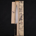 Yanagiba Silver Steel #3 Kasumi Manche en Buffle et Ébène 270mm-[Musashi]-[Couteaux de cuisine japonais]