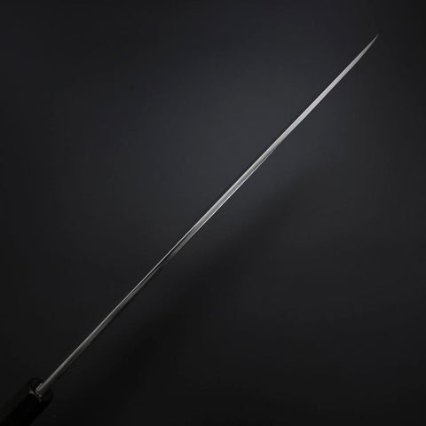 Yanagiba Silver Steel #3 Kasumi Manche en Buffle et Ébène 300mm-[Musashi]-[Couteaux de cuisine japonais]