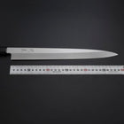 Yanagiba Silver Steel #3 Kasumi Manche en Buffle et Ébène 300mm-[Musashi]-[Couteaux de cuisine japonais]