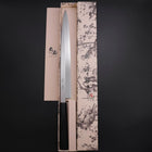 Yanagiba Silver Steel #3 Kasumi Manche en Buffle et Ébène 300mm-[Musashi]-[Couteaux de cuisine japonais]