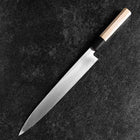 Yanagiba Silver Steel #3 Kasumi Manche en Buffle et Magnolia 260mm-[Musashi]-[Couteaux de cuisine japonais]