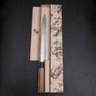 Yanagiba Silver Steel #3 Kasumi Manche en Buffle et Magnolia 270mm-[Musashi]-[Couteaux de cuisine japonais]