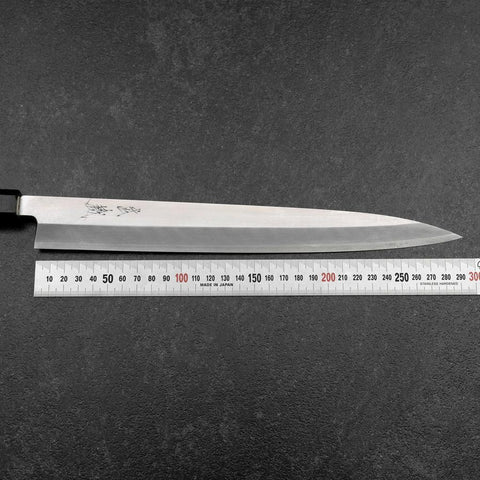 Yanagiba Silver Steel #3 Kasumi Manche en Noyer 300mm-[Musashi]-[Couteaux de cuisine japonais]